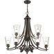 Natalie 9 Light 32 inch Rubbed Bronze Chandelier Ceiling Light
